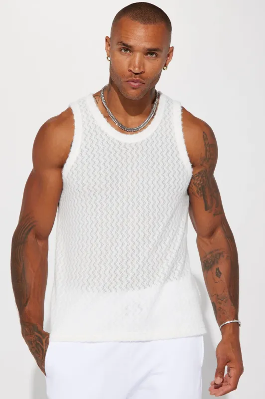 Beach Bum Comfy Tank - White sold by Fashion Nova