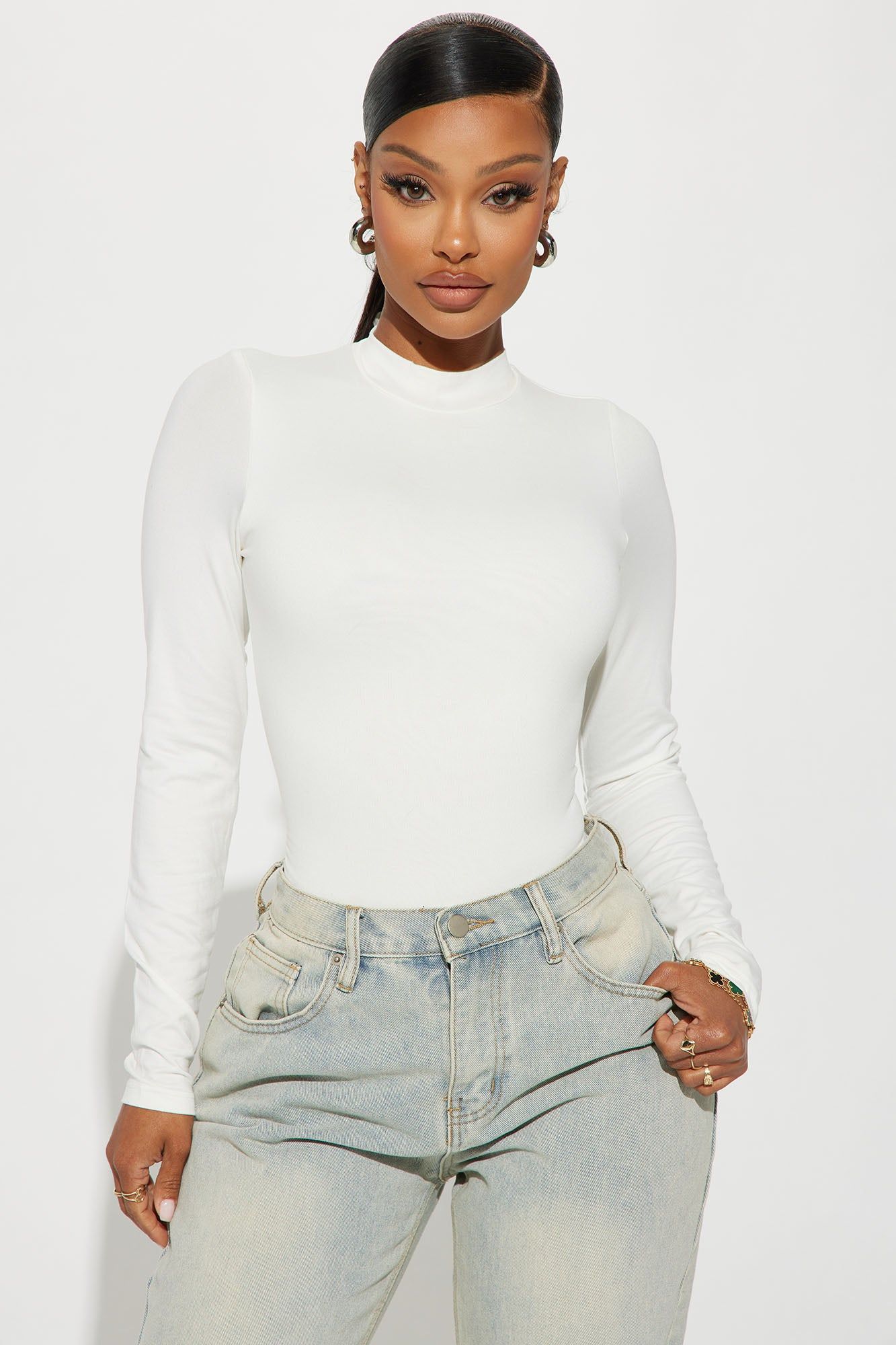 Cameron Double Lined Top - Off White sold by Fashion Nova