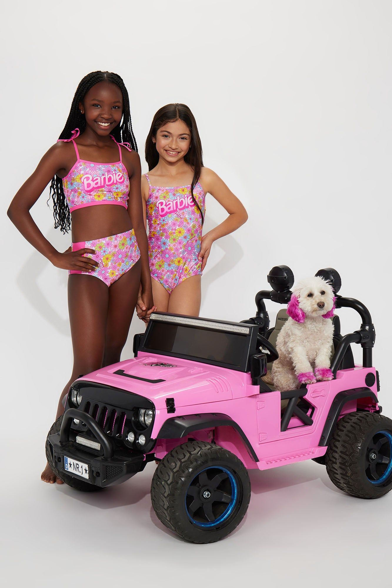 Mini Barbie Sun And Fun 1 Piece Swimsuit - Pink/combo sold by Fashion Nova product image thumbnail 2