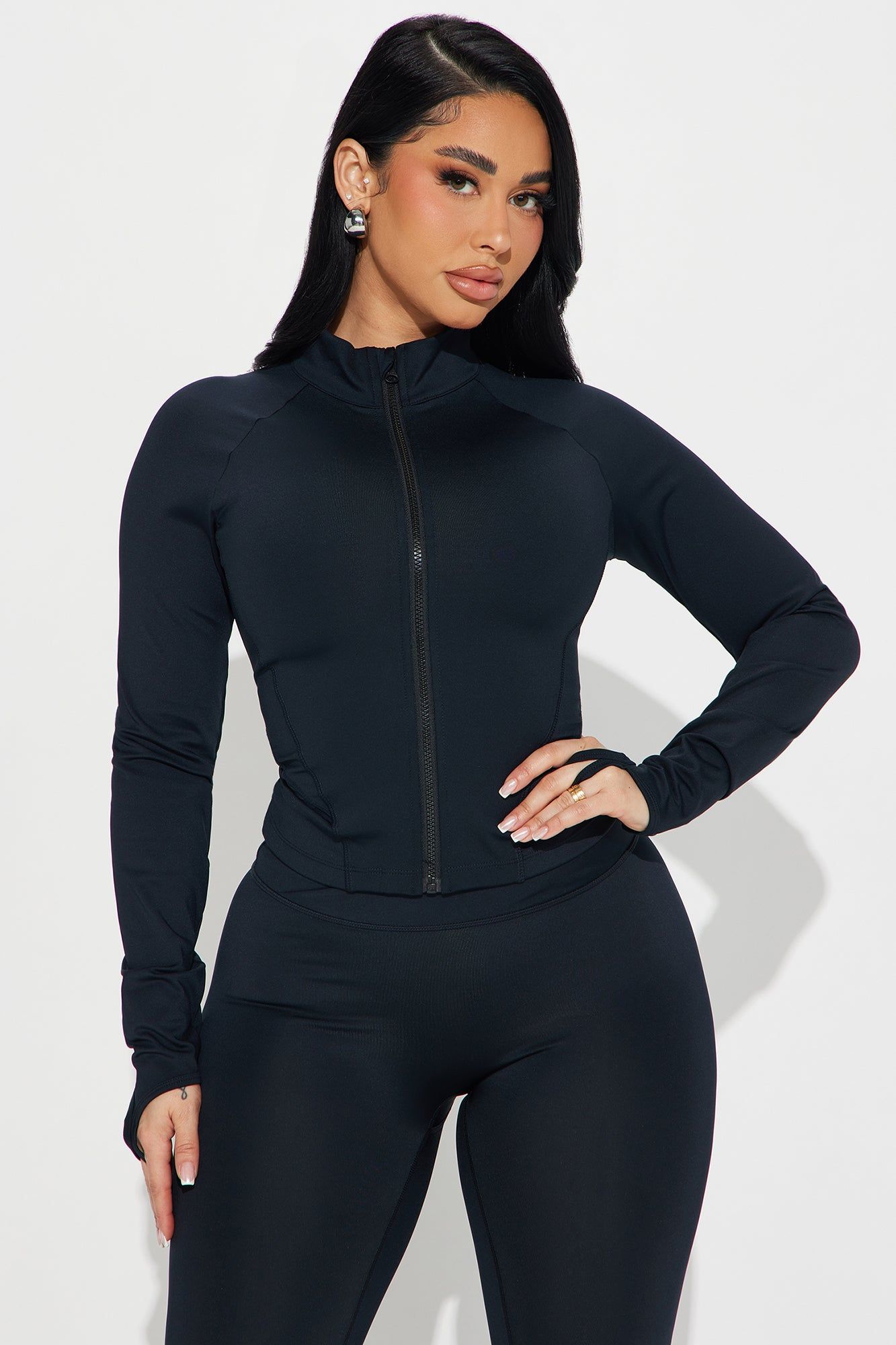 Max It Out Elevate Active Jacket - Black sold by Fashion Nova