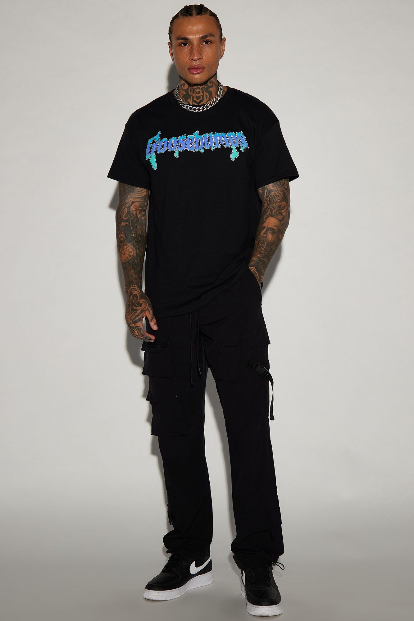 Goosebumps Lawn Gnomes Short Sleeve Tee - Black sold by Fashion Nova product image thumbnail 2