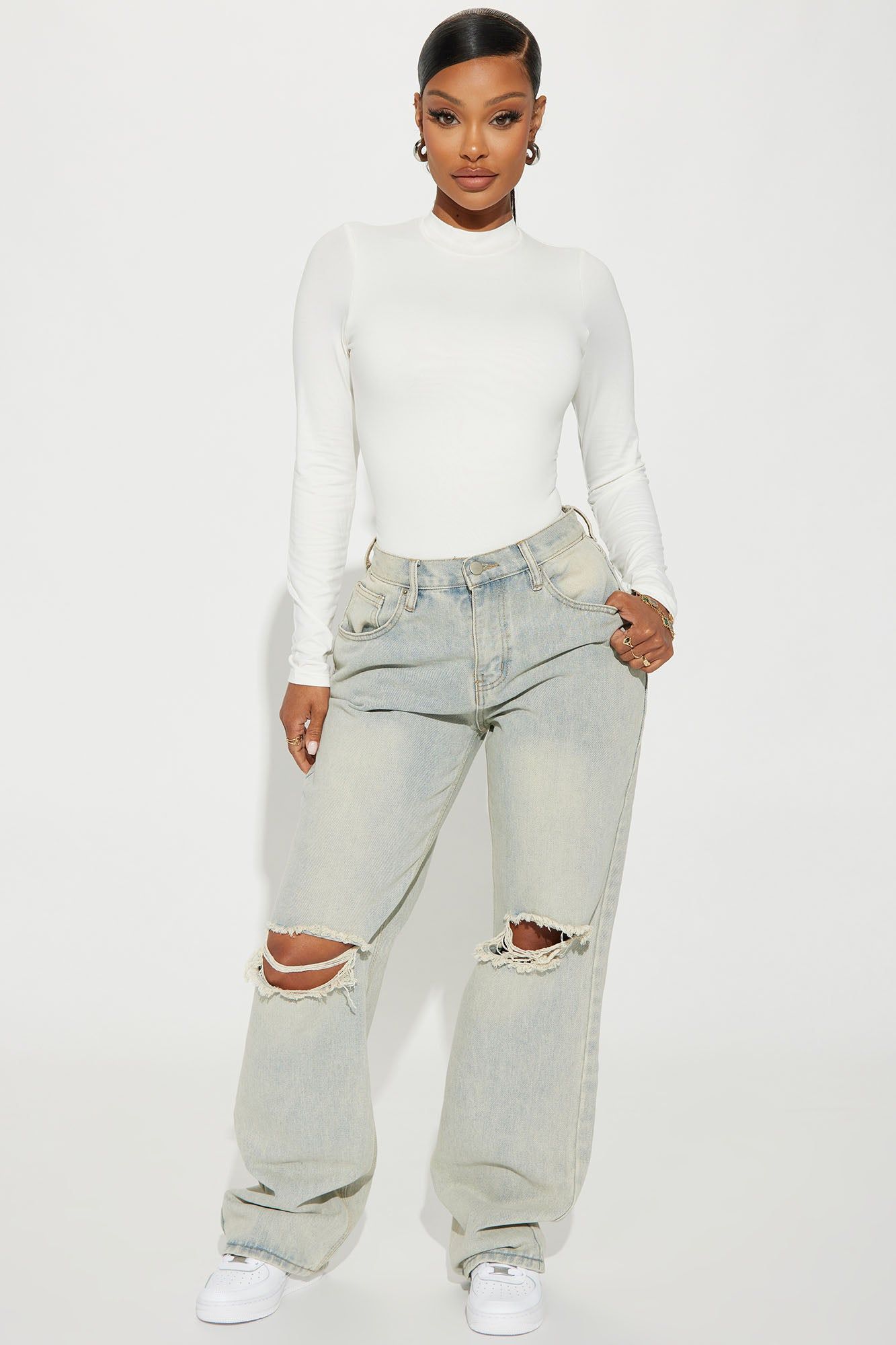 Cameron Double Lined Top - Off White sold by Fashion Nova product image thumbnail 2