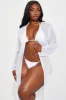 Summer Heat Cover Up Kimono - White sold by Fashion Nova