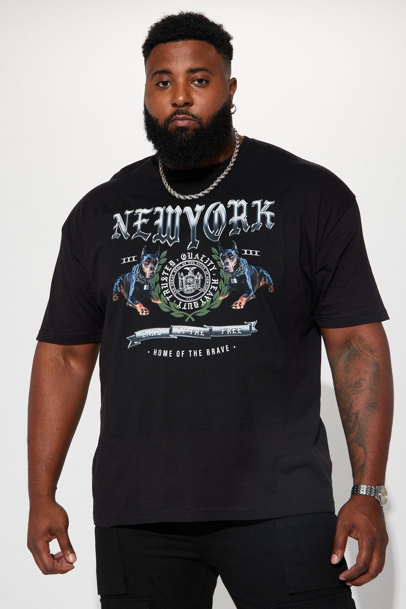 State Of New York Short Sleeve Tee - Black sold by Fashion Nova product image thumbnail 2