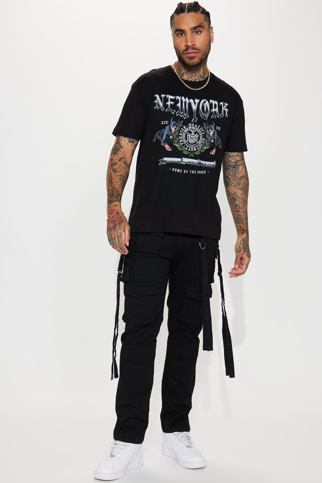 State Of New York Short Sleeve Tee - Black sold by Fashion Nova product image thumbnail 3