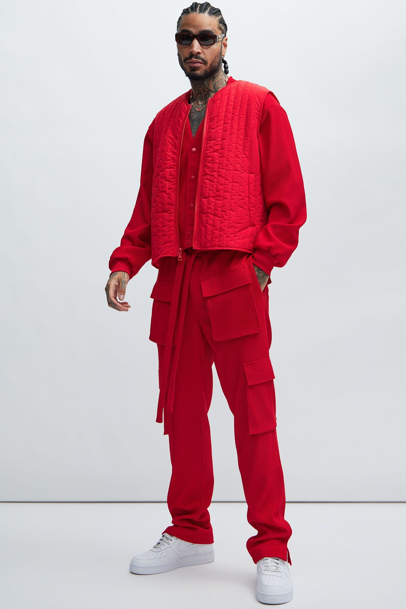 Warren Nylon Vest - Red sold by Fashion Nova product image thumbnail 2