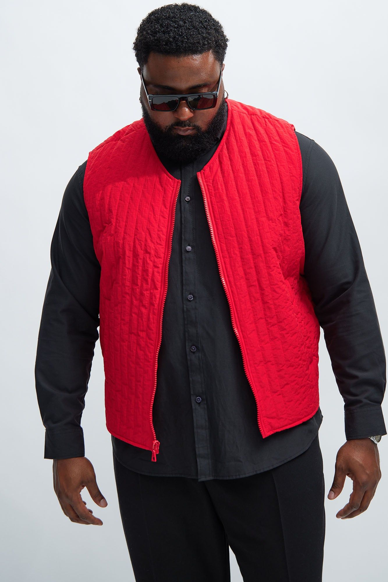 Warren Nylon Vest - Red sold by Fashion Nova product image thumbnail 5