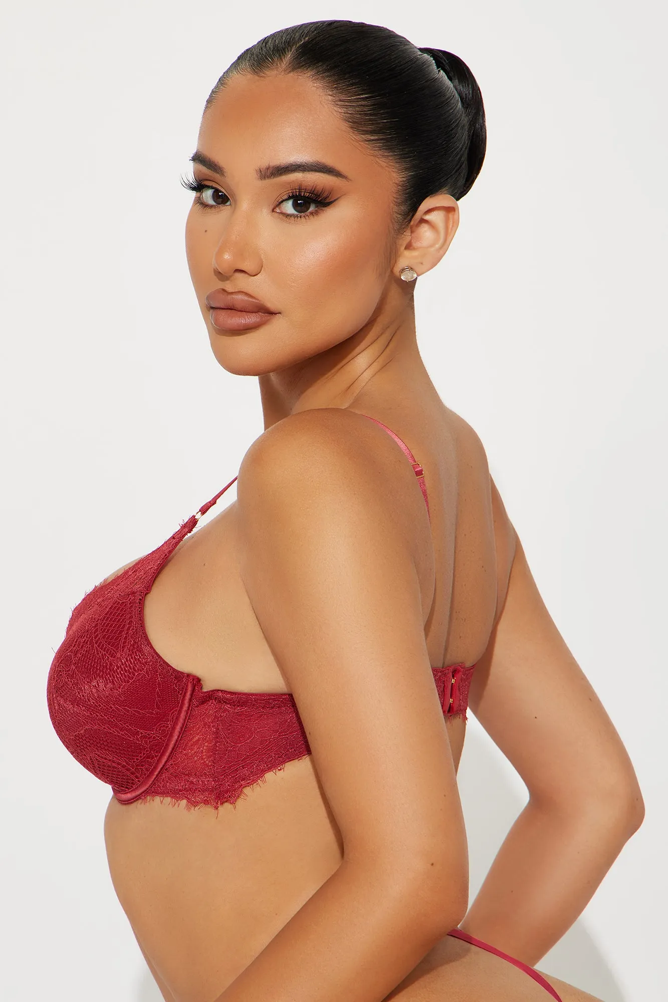 Debby Lace Bra - Wine sold by Fashion Nova product image thumbnail 3