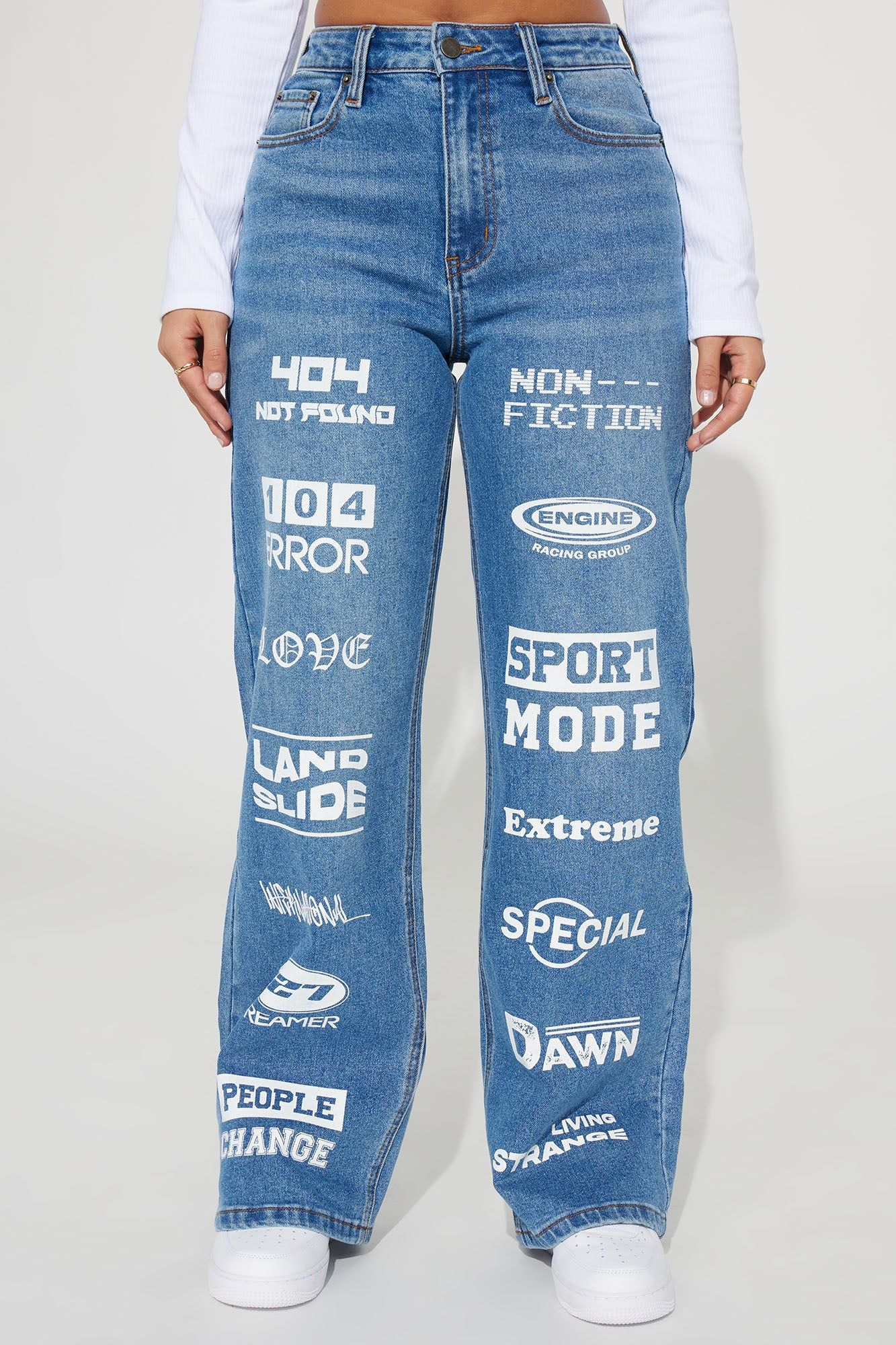Lost Connection Baggy Jeans - Medium Wash sold by Fashion Nova product image thumbnail 2