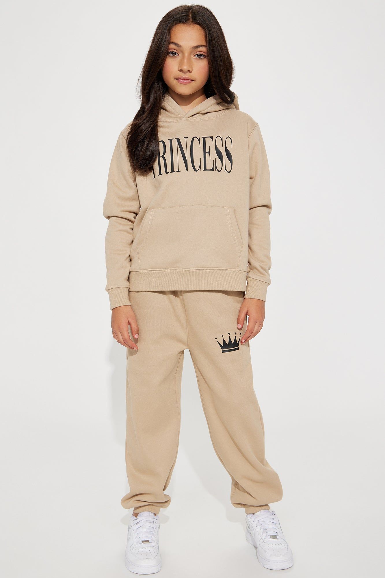 Family Goals Mini Princess Hoodie - Taupe sold by Fashion Nova product image thumbnail 2