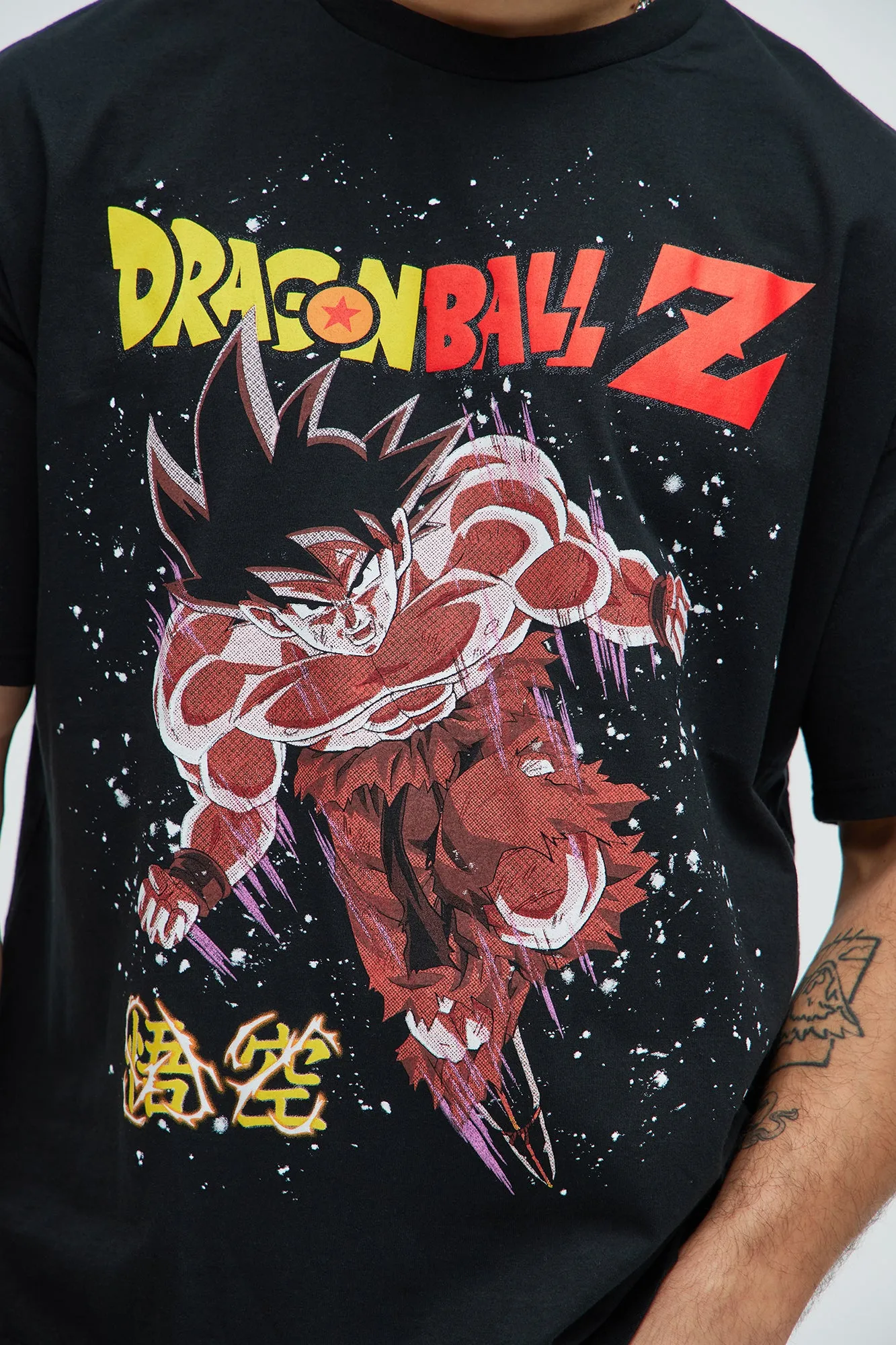 Dragon Ball Z Kaio-ken Goku Oversized Short Sleeve Tee - Black sold by Fashion Nova product image thumbnail 2