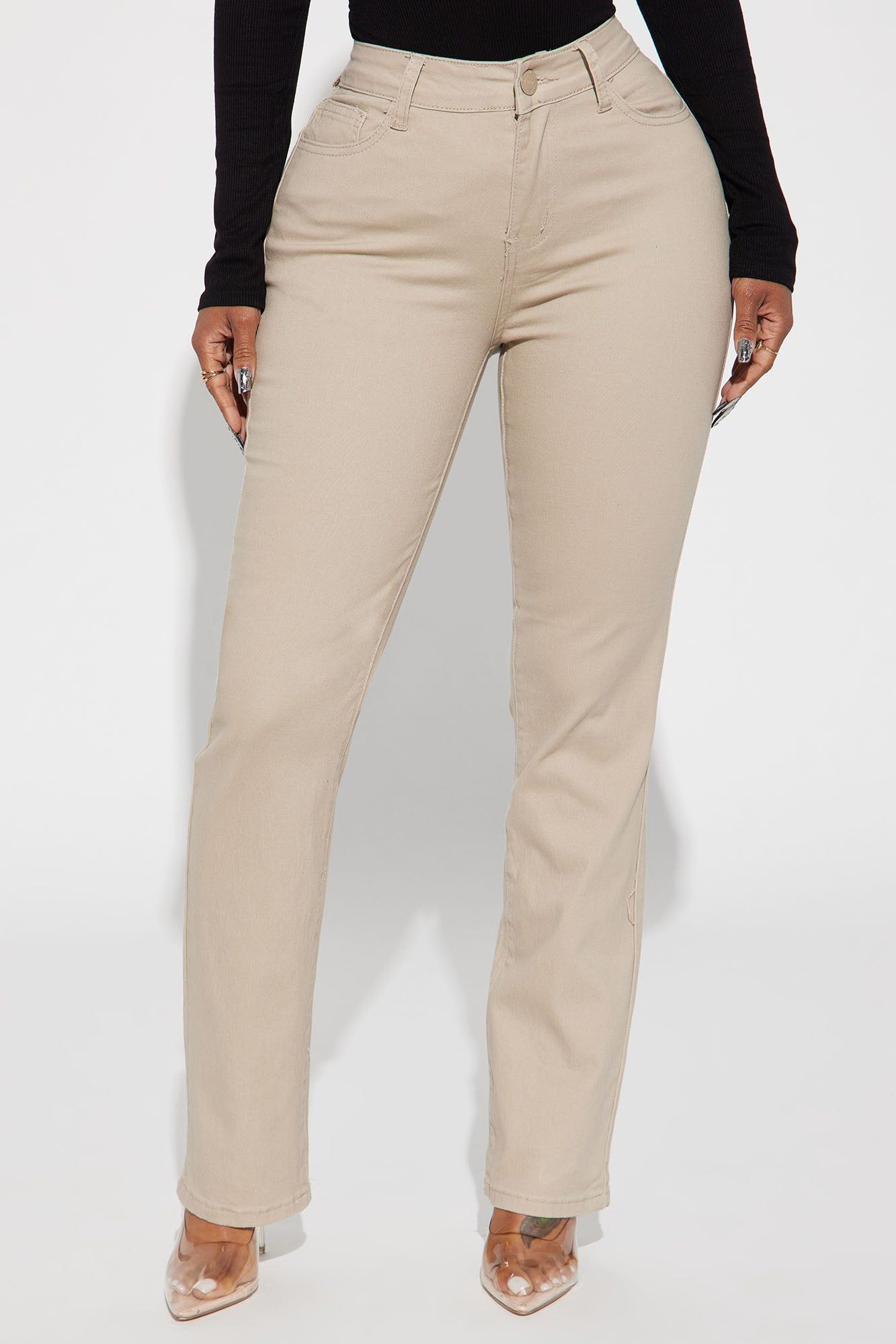 Straight Leg Uniform Pants - Khaki sold by Fashion Nova product image thumbnail 2