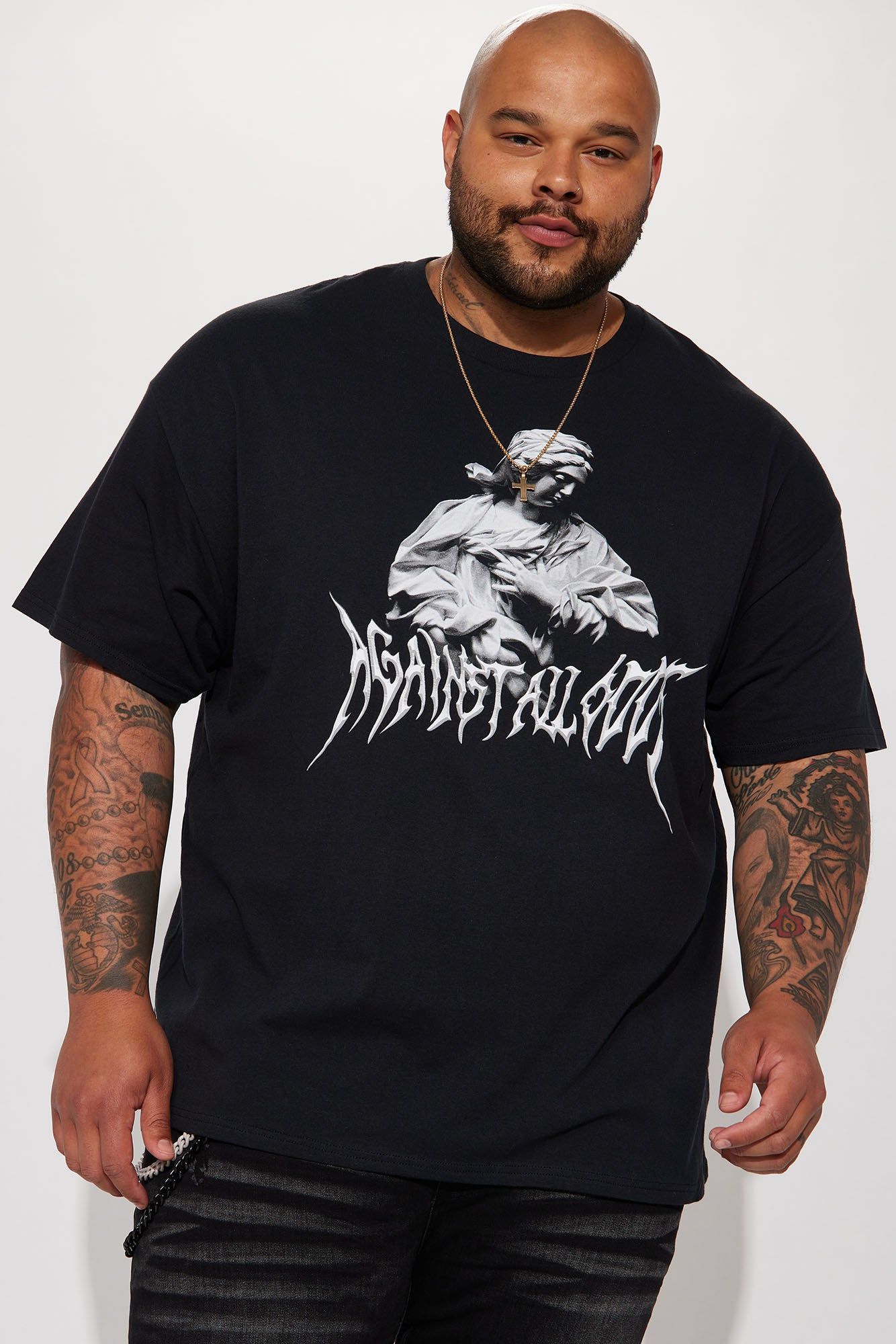 Against All Odds Short Sleeve Tee - Black sold by Fashion Nova product image thumbnail 2