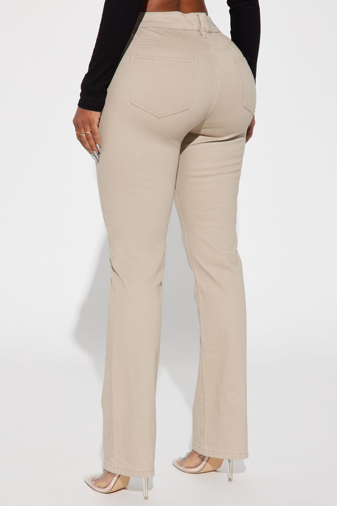 Straight Leg Uniform Pants - Khaki sold by Fashion Nova product image thumbnail 3