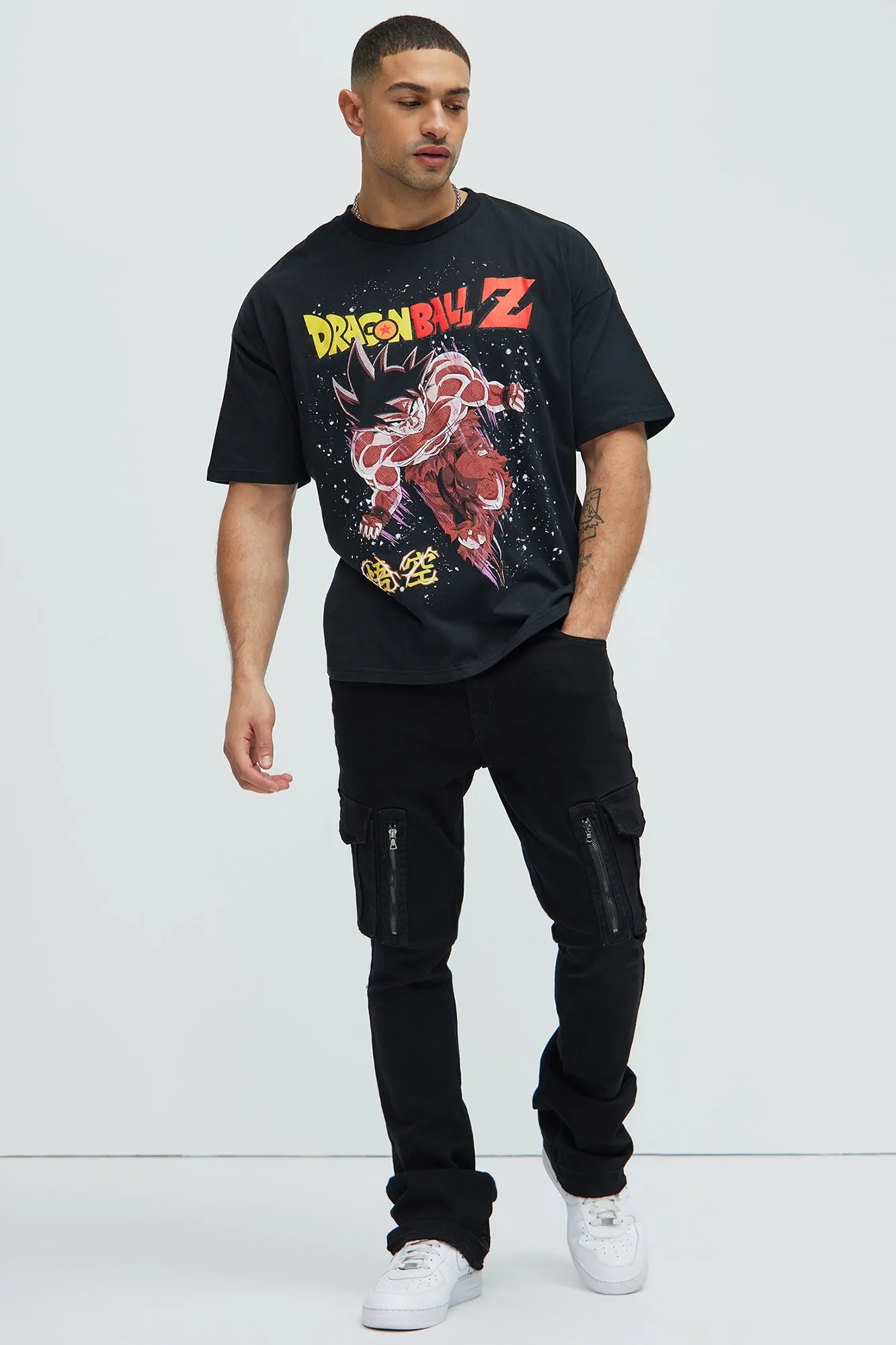Dragon Ball Z Kaio-ken Goku Oversized Short Sleeve Tee - Black sold by Fashion Nova product image thumbnail 3