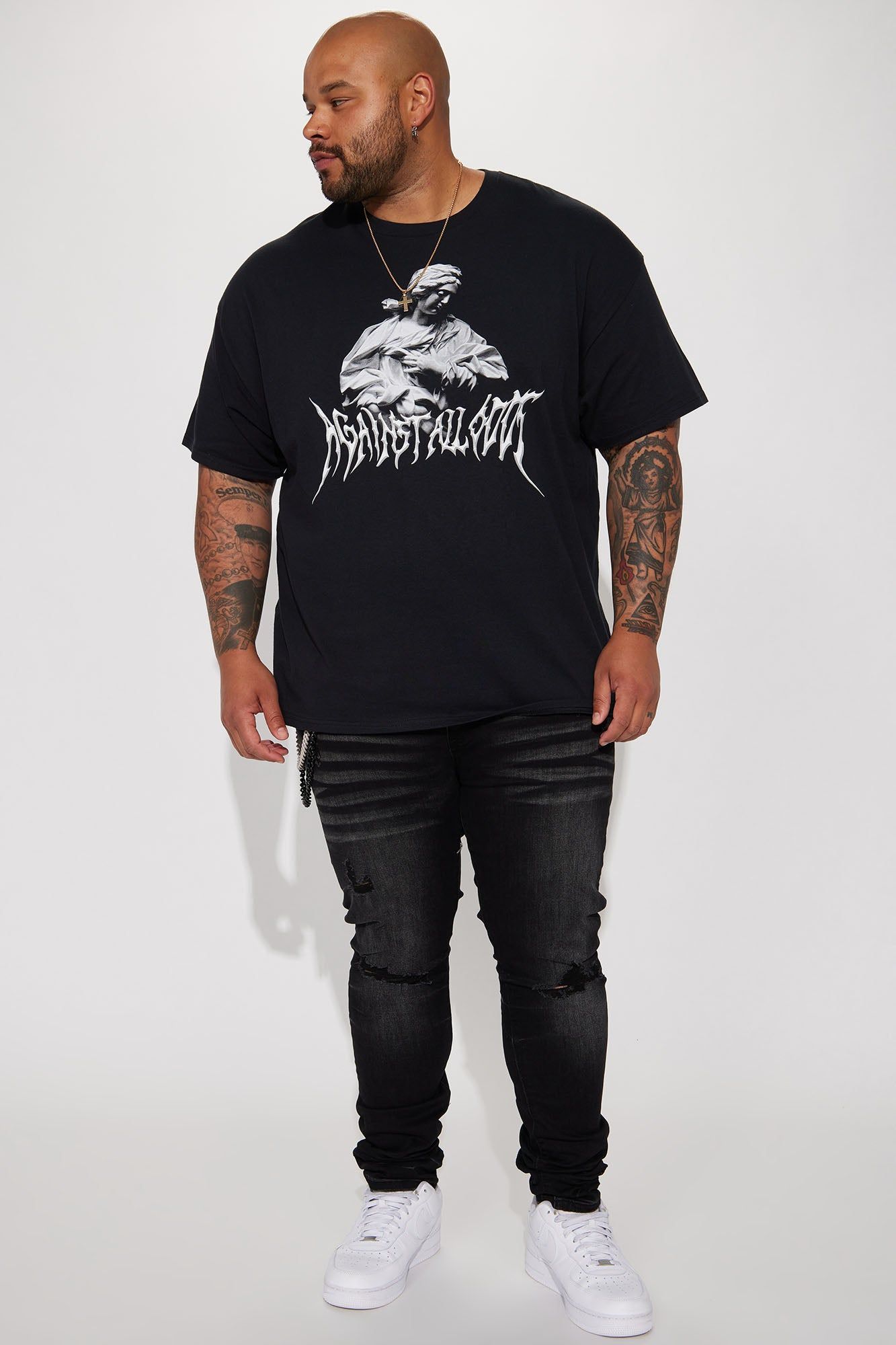 Against All Odds Short Sleeve Tee - Black sold by Fashion Nova product image thumbnail 5