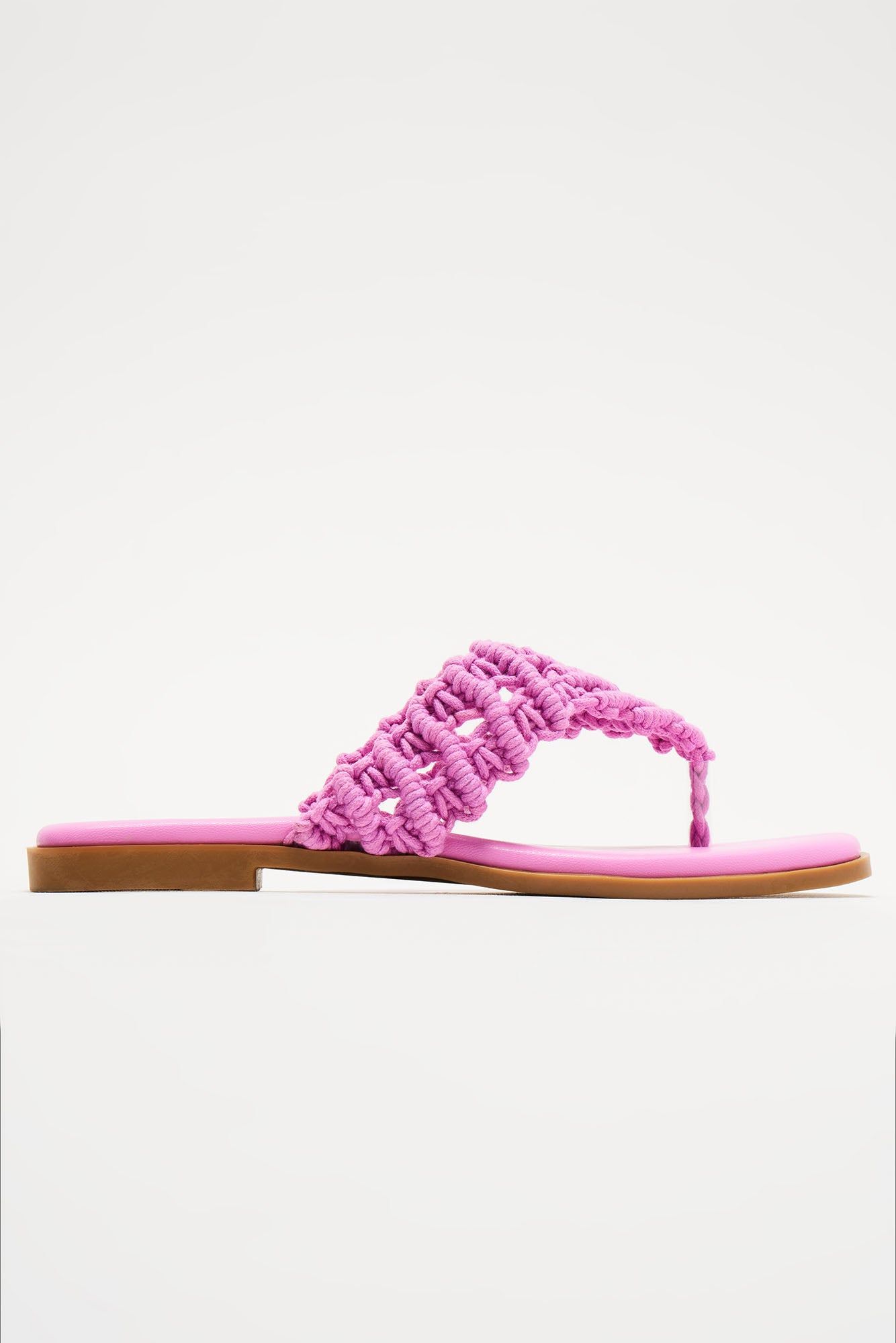 Tulum Sunsets Flat Sandals - Pink sold by Fashion Nova product image thumbnail 4