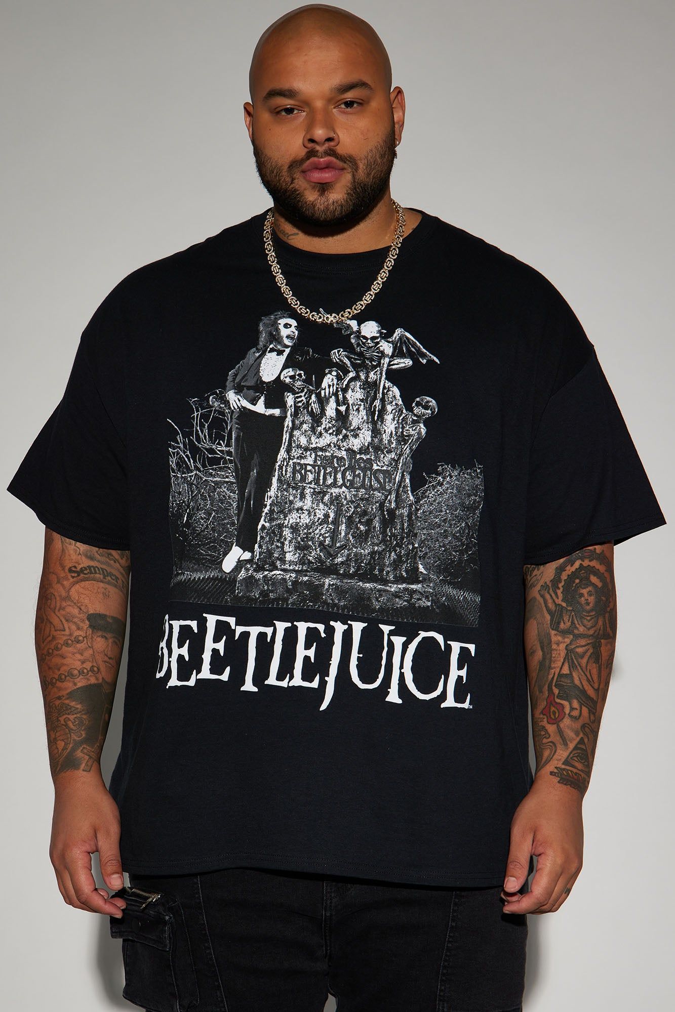 BeetleJuice Short Sleeve Tee - Black sold by Fashion Nova product image thumbnail 2