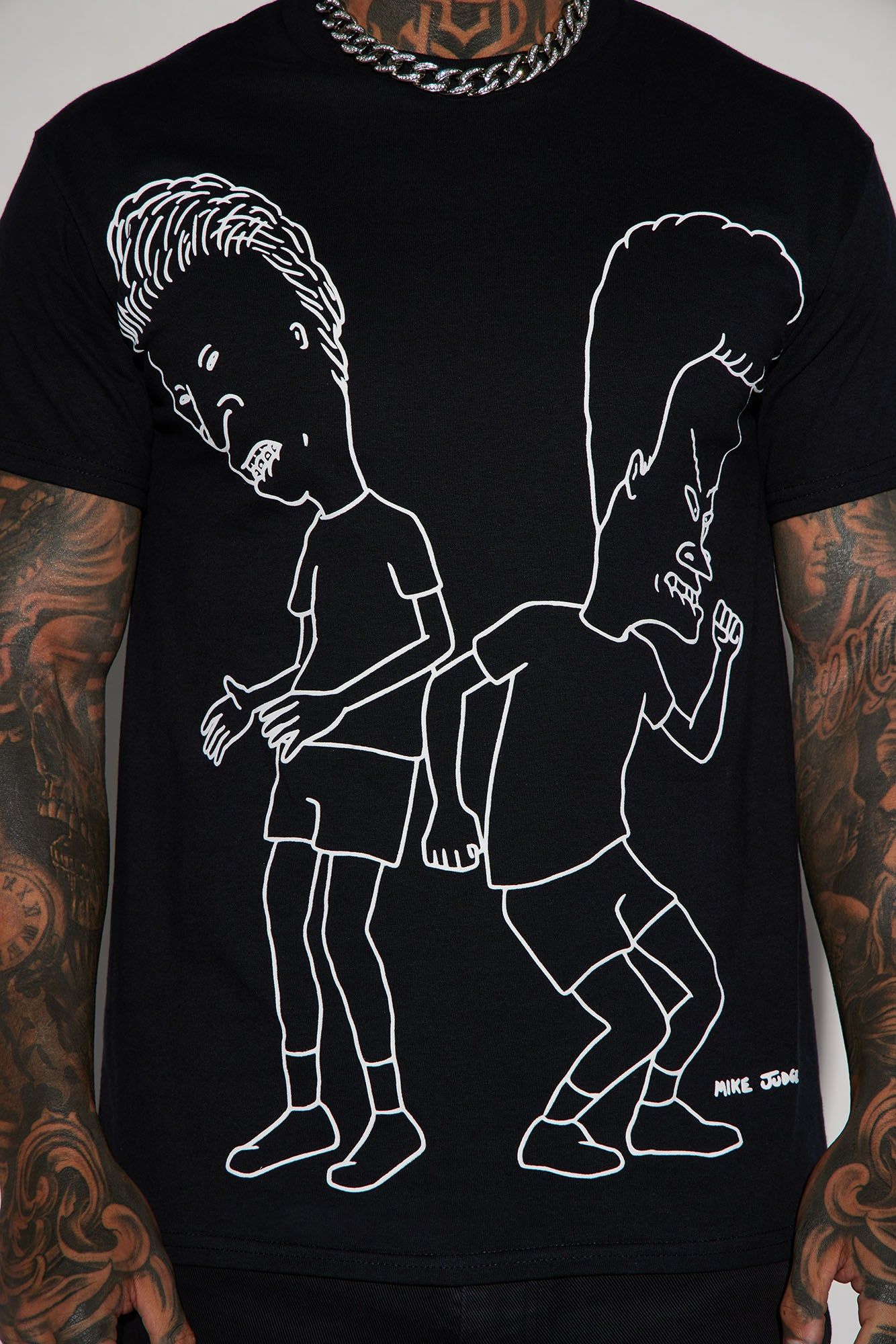 Beavis and Butt-Head Dancing Short Sleeve Tee - Black sold by Fashion Nova product image thumbnail 4