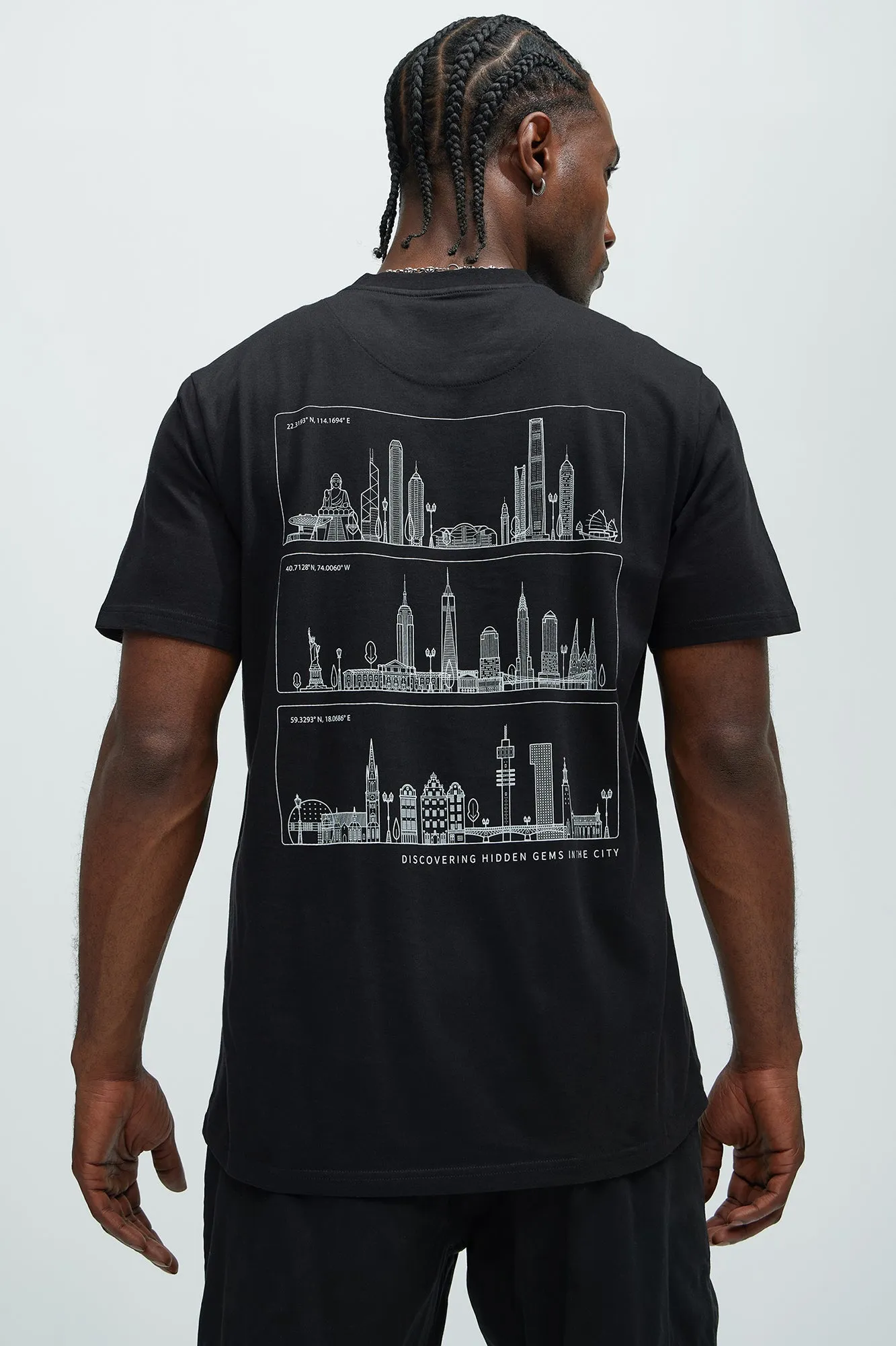 Mr. International Short Sleeve Tee - Black sold by Fashion Nova