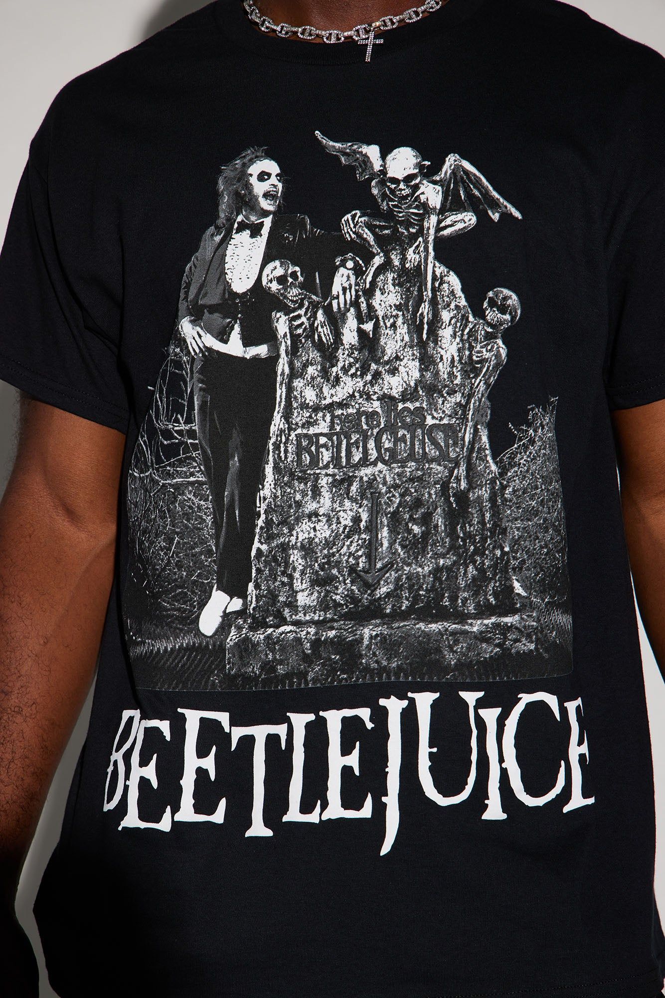 BeetleJuice Short Sleeve Tee - Black sold by Fashion Nova product image thumbnail 4