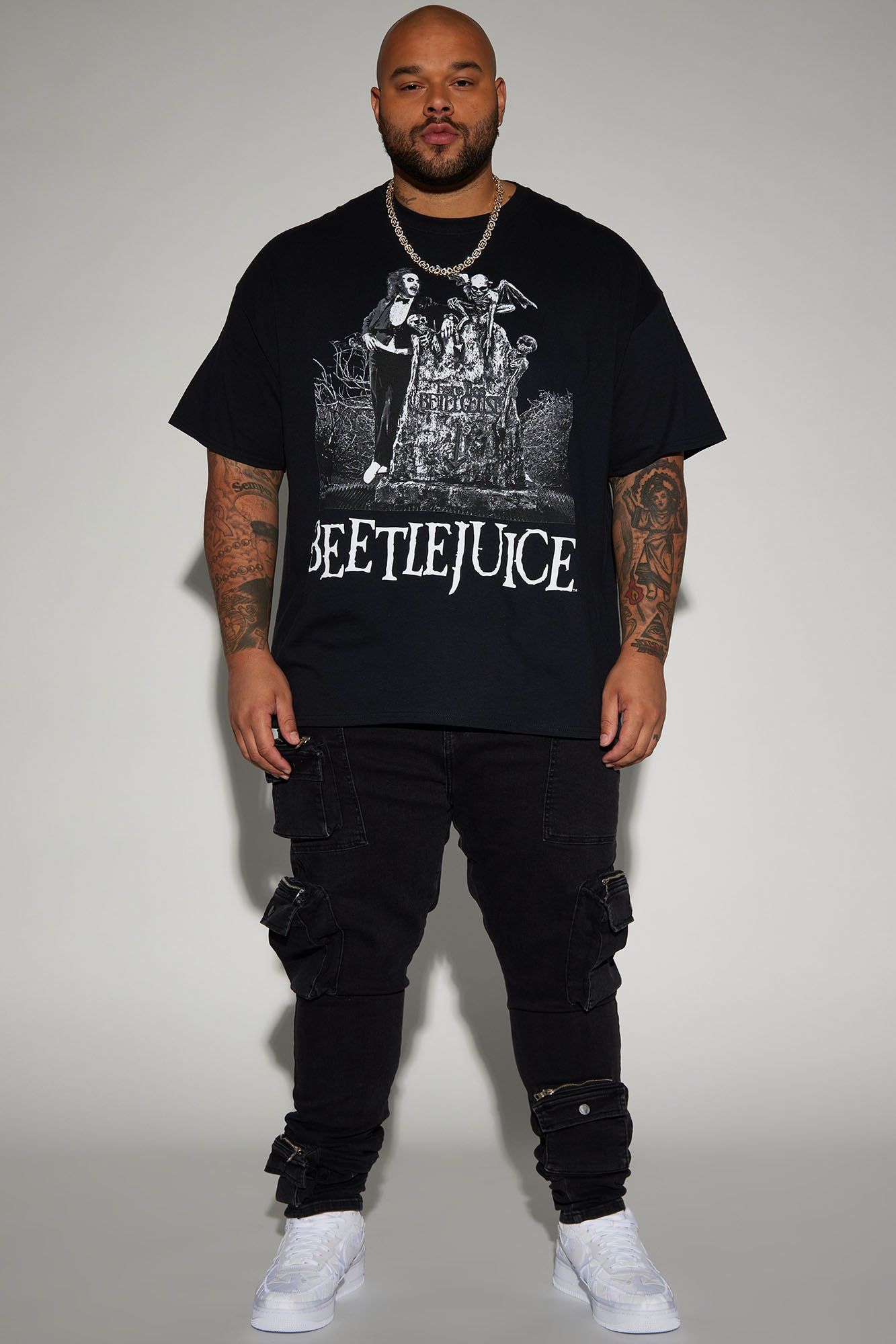 BeetleJuice Short Sleeve Tee - Black sold by Fashion Nova product image thumbnail 5