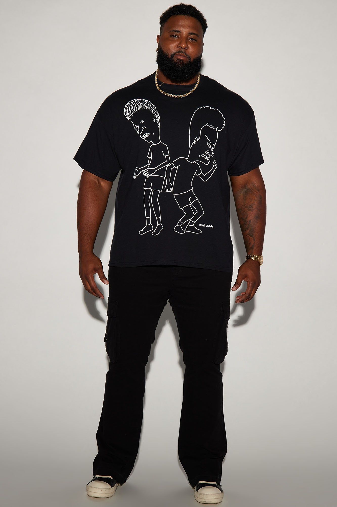 Beavis and Butt-Head Dancing Short Sleeve Tee - Black sold by Fashion Nova product image thumbnail 5