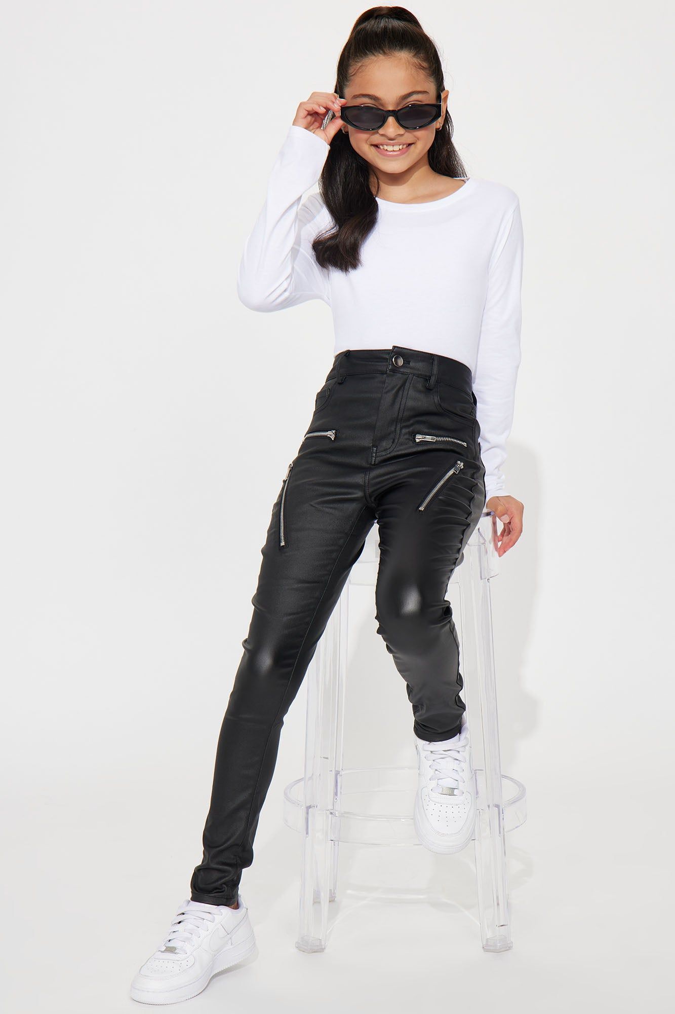 Mini Caliente Skinny Pant - Black sold by Fashion Nova