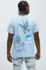 Dreamland Tour Short Sleeve Tee - Light Blue sold by Fashion Nova