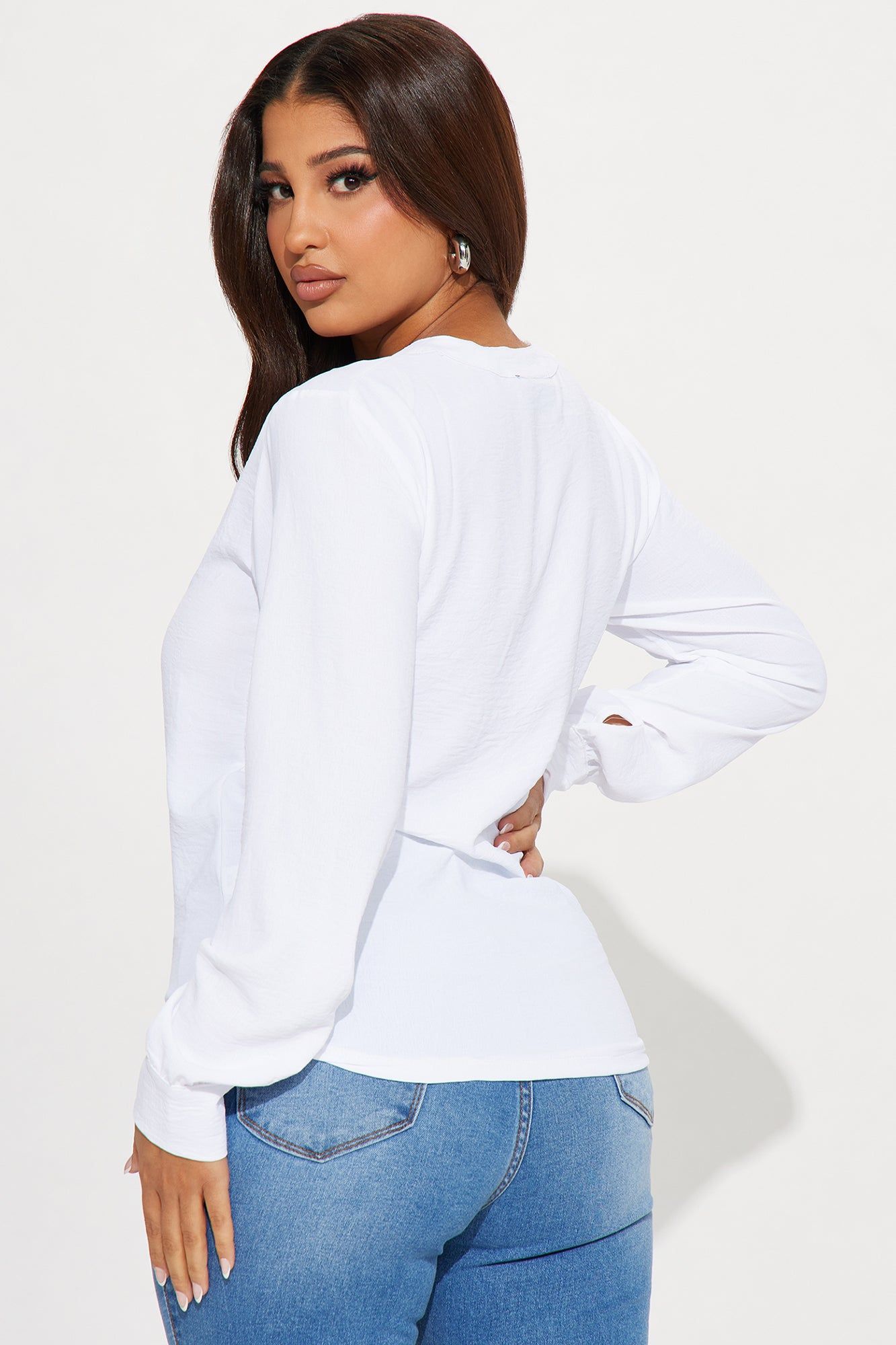 Own Your Values Blouse Top - White sold by Fashion Nova product image thumbnail 3