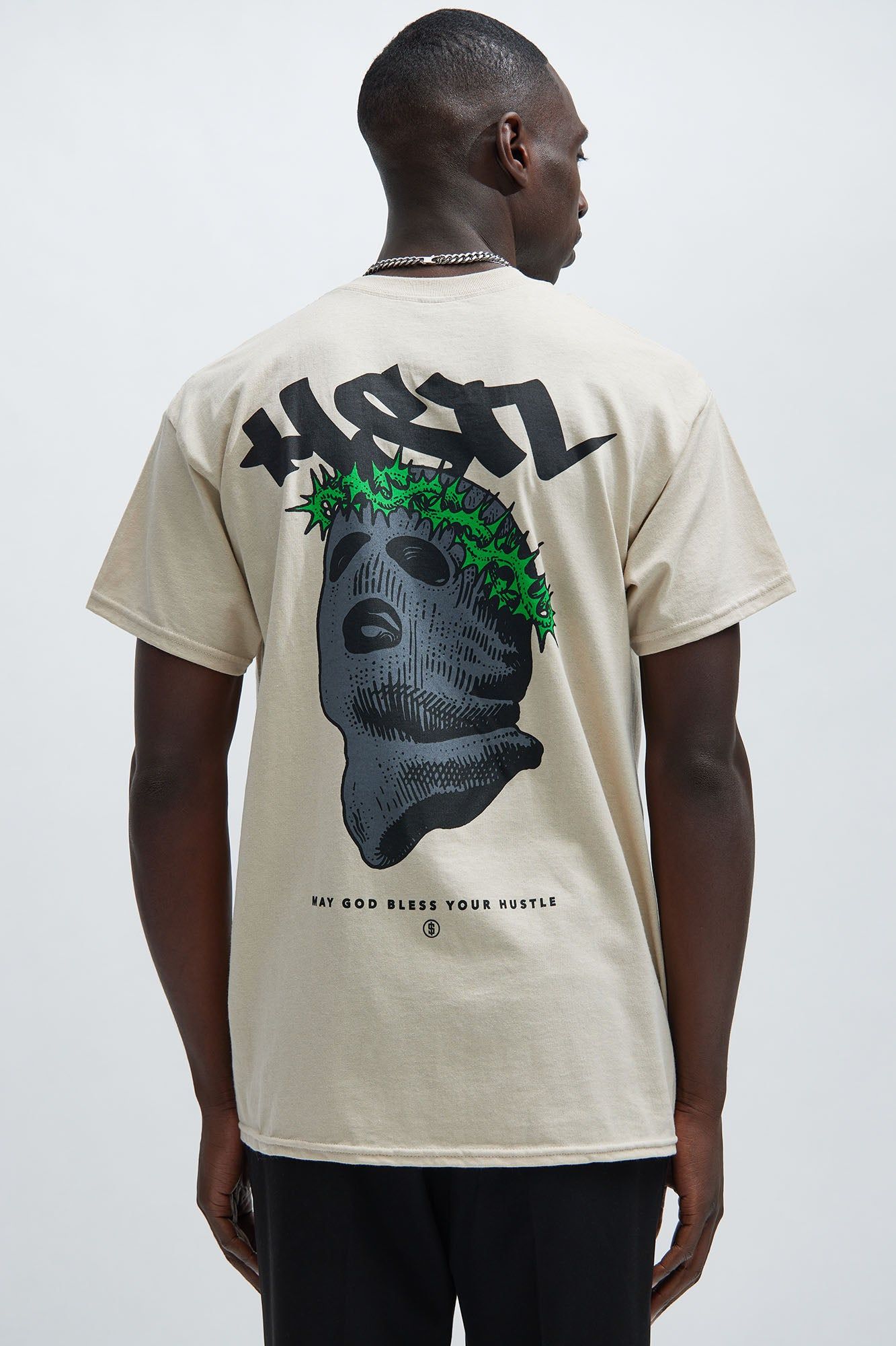 Holy Hustle Short Sleeve Tee - Sand sold by Fashion Nova product image thumbnail 4