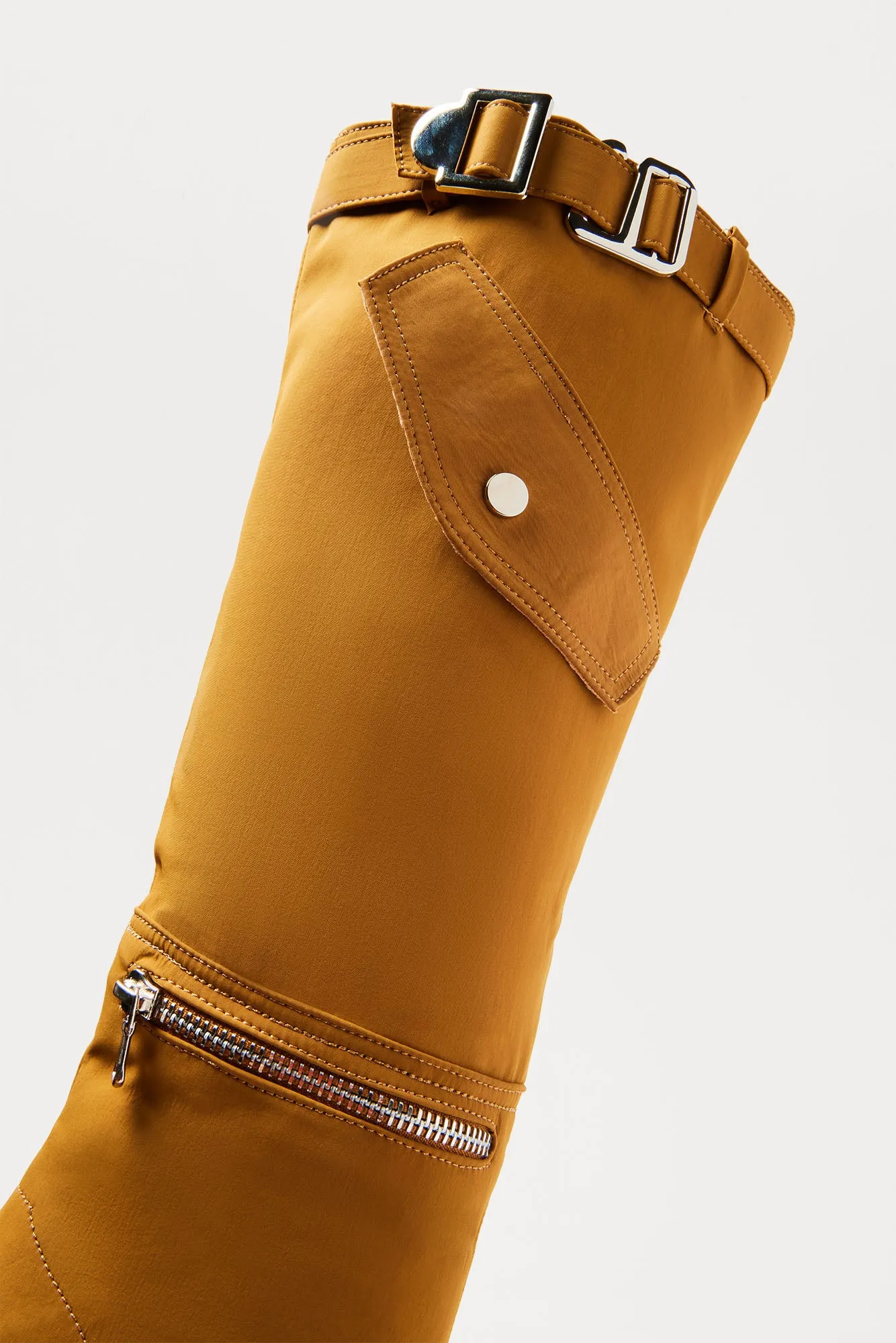 Davina Buckle Knee High Boots - Tan sold by Fashion Nova product image thumbnail 3