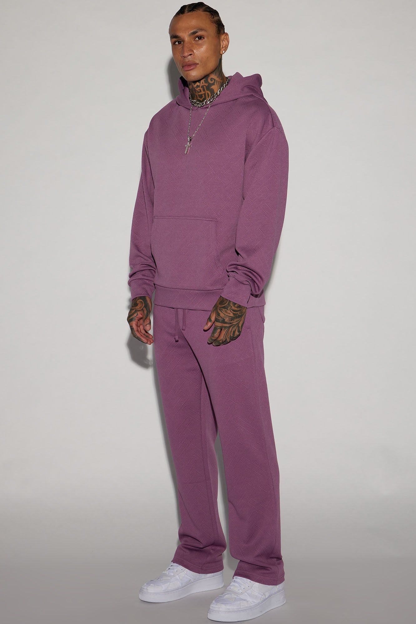 Textured Lines Hoodie - Purple sold by Fashion Nova product image thumbnail 3