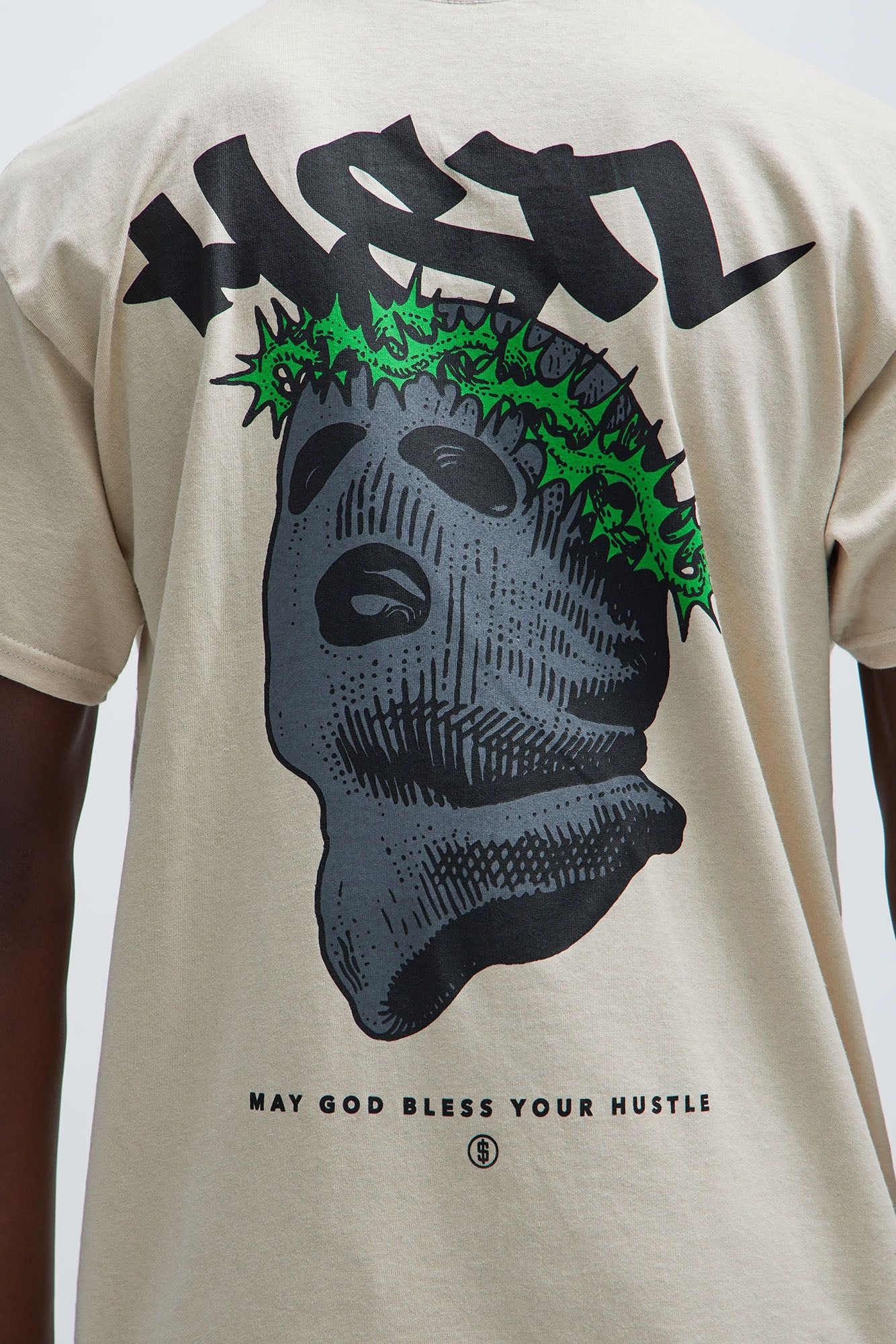 Holy Hustle Short Sleeve Tee - Sand sold by Fashion Nova product image thumbnail 5