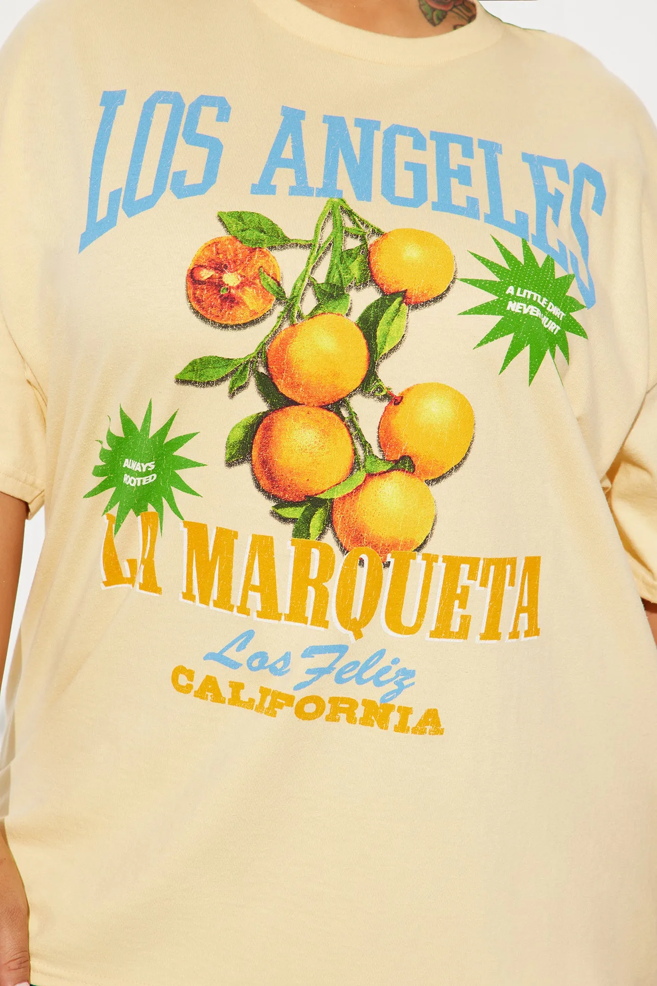 La Marqueta Oversized Tee - Yellow sold by Fashion Nova product image thumbnail 5