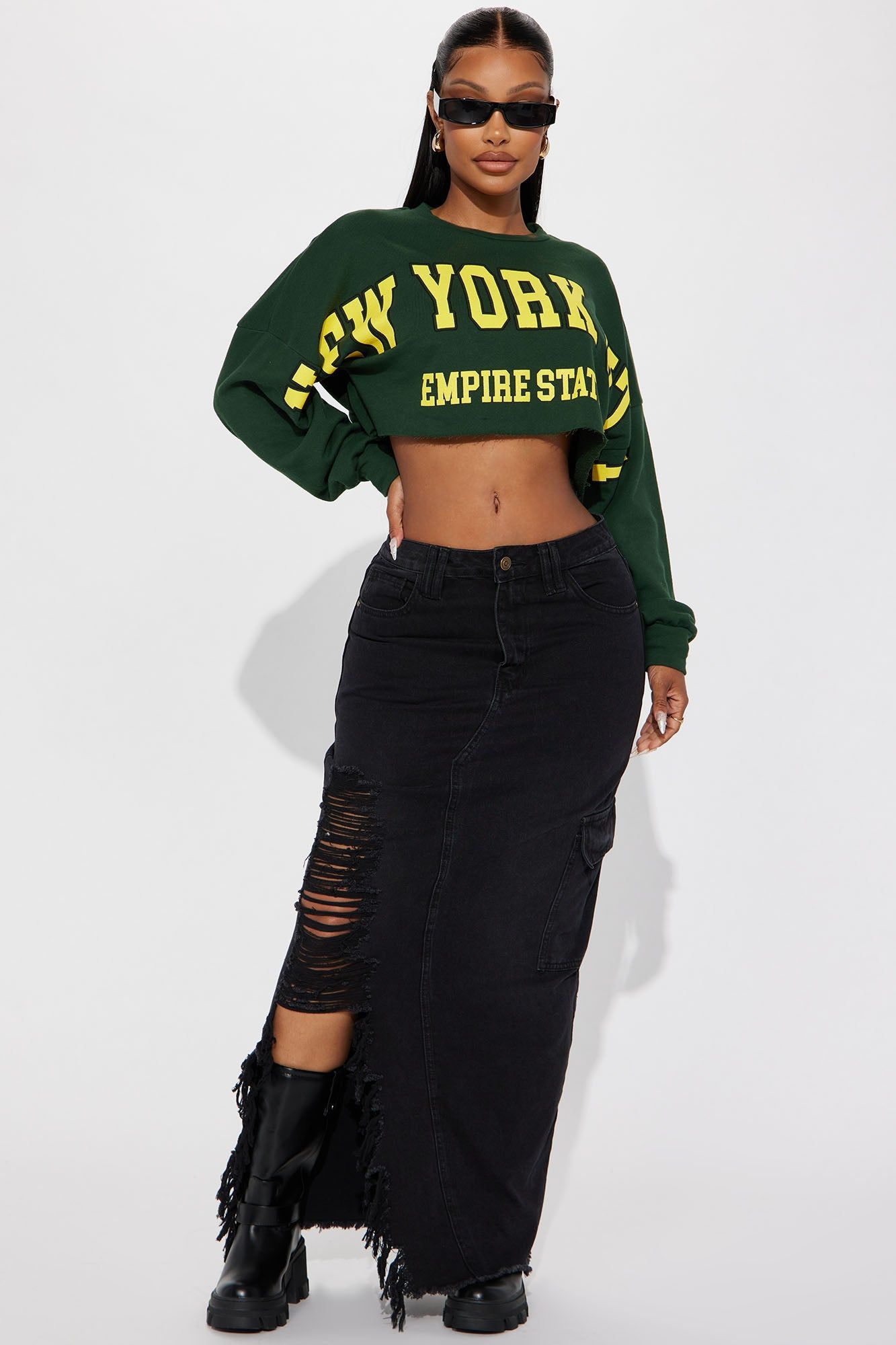 Slaying In New York City Top - Hunter sold by Fashion Nova product image thumbnail 2