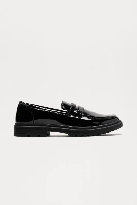 Alvin Patent Loafer - Black sold by Fashion Nova