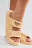 Weekend Moves Slides - Beige sold by Fashion Nova