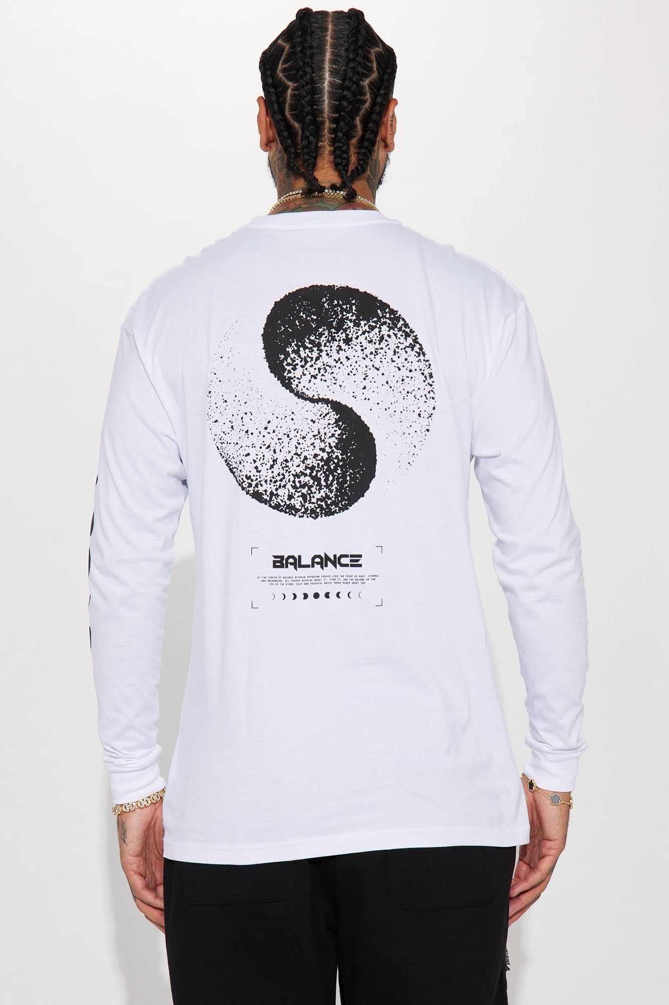 Balance Long Sleeve Tee - White sold by Fashion Nova product image thumbnail 5