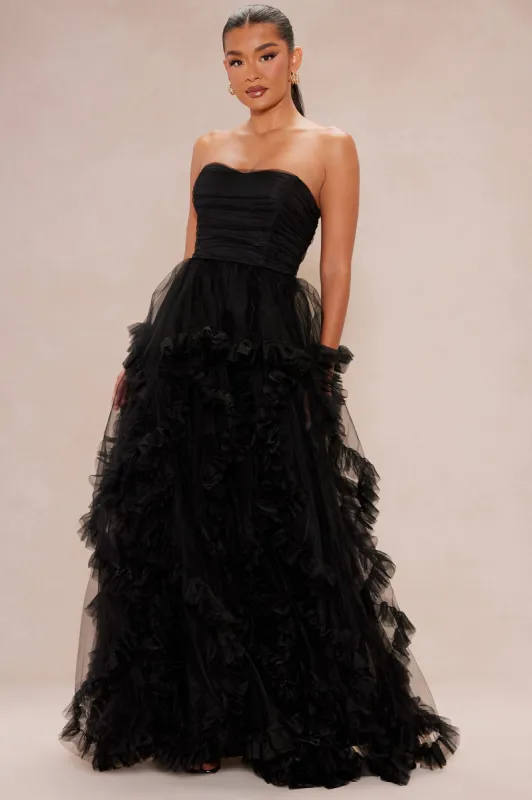 Francine Tulle Gown - Black sold by Fashion Nova