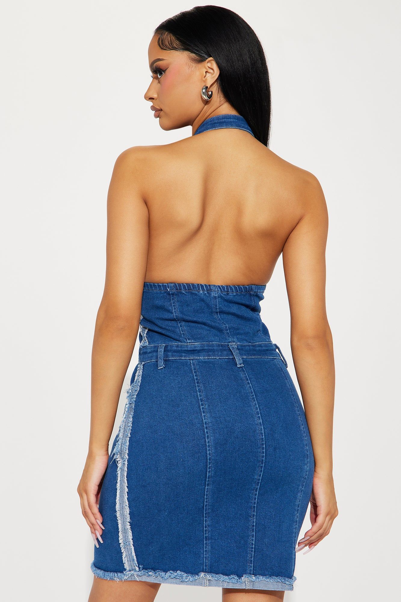 Paty Denim Mini Dress - Blue sold by Fashion Nova product image thumbnail 4