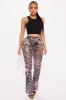 Jocelyn Mesh Flare Pant - Black sold by Fashion Nova