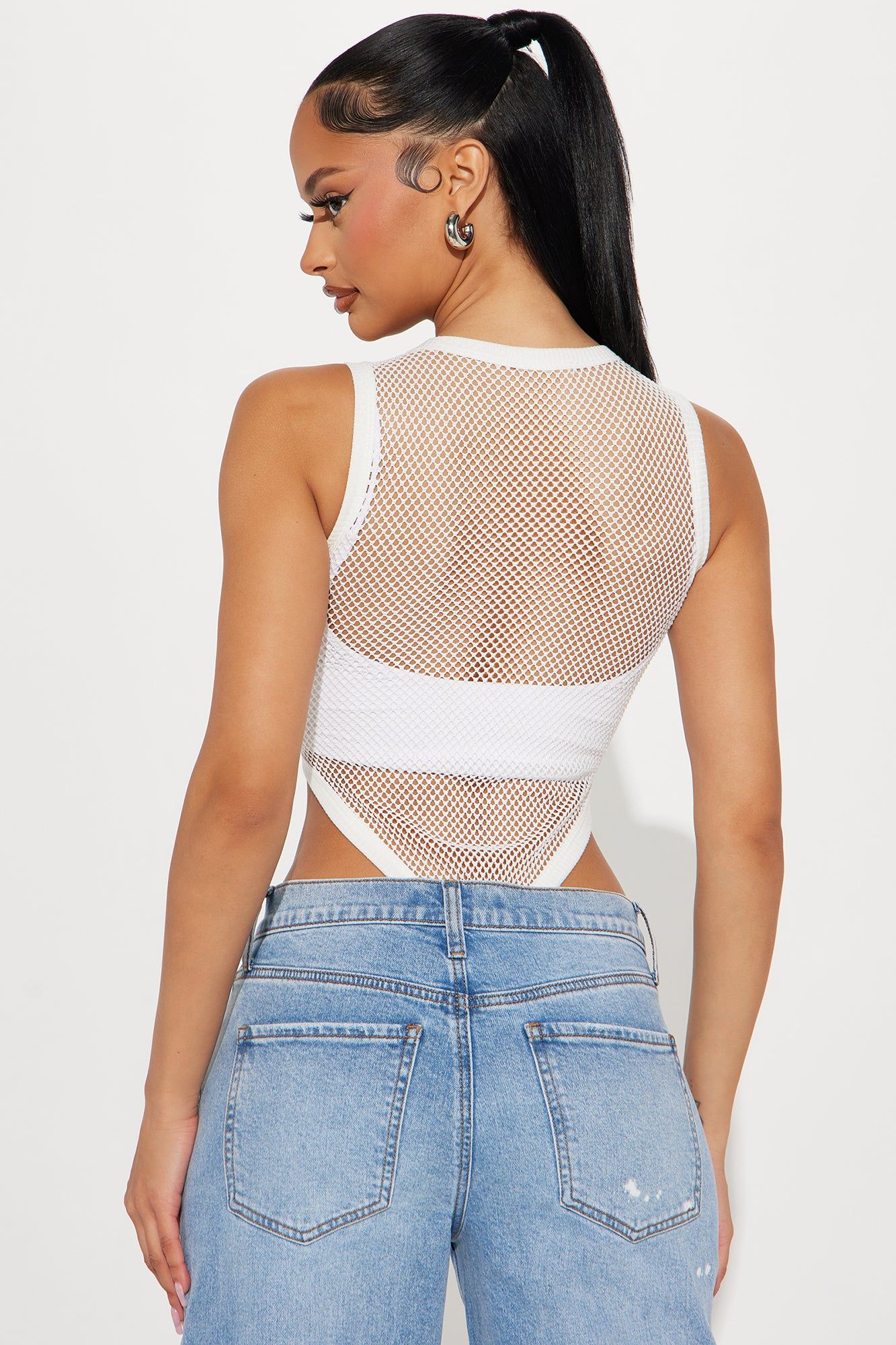 I Do It Better High Cut Bodysuit - White sold by Fashion Nova product image thumbnail 4