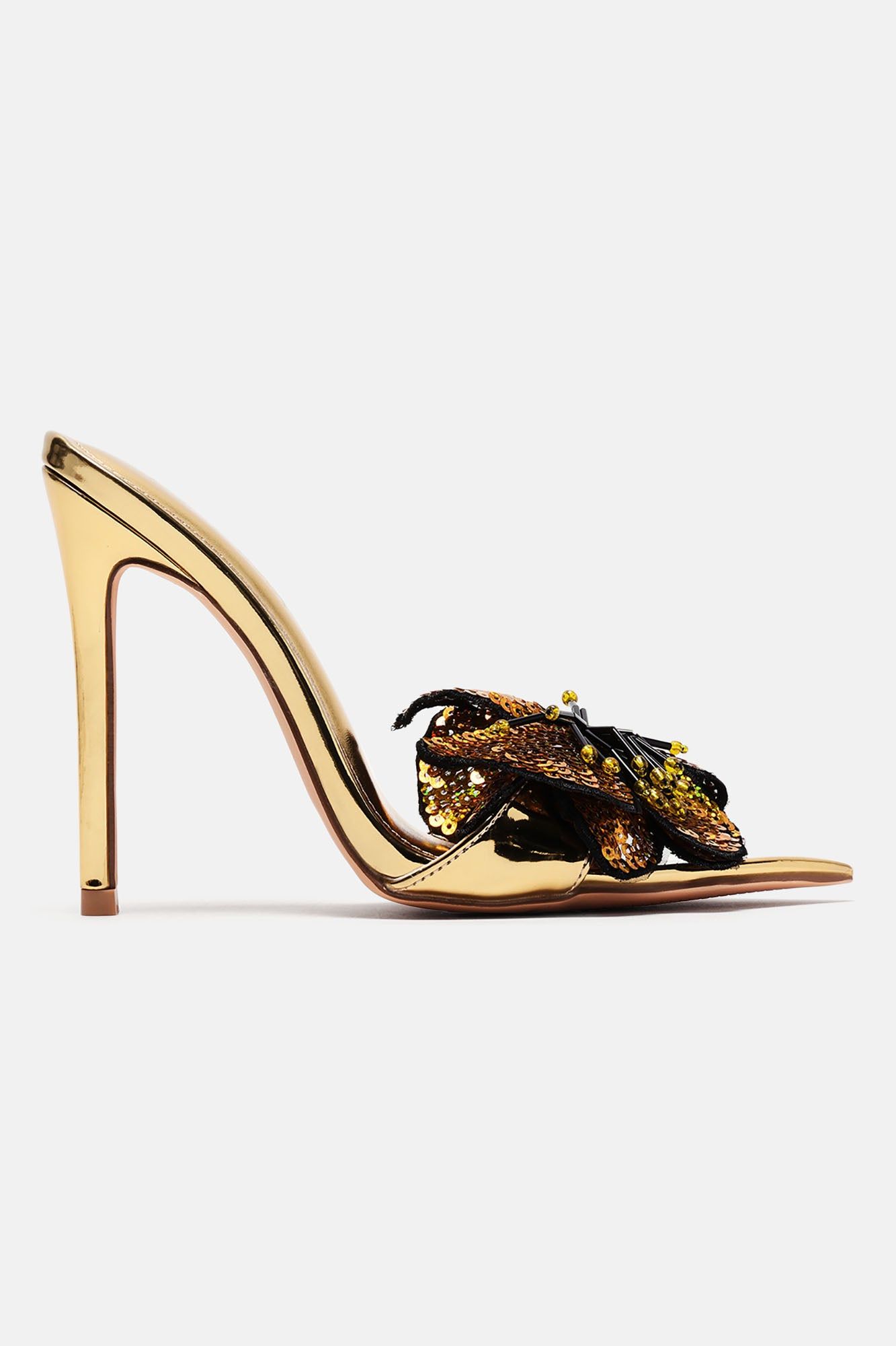 Crowd Pleaser Sequin Mules - Gold sold by Fashion Nova product image thumbnail 4