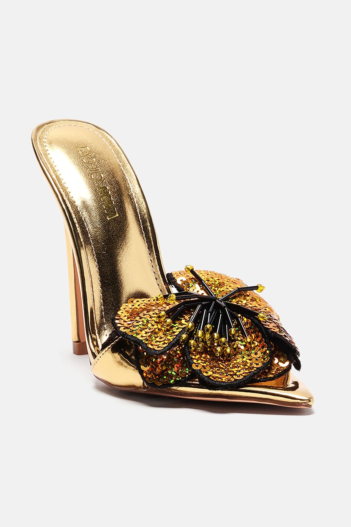 Crowd Pleaser Sequin Mules - Gold sold by Fashion Nova product image thumbnail 2