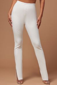 Charlotte Bandage Pant - White sold by Fashion Nova