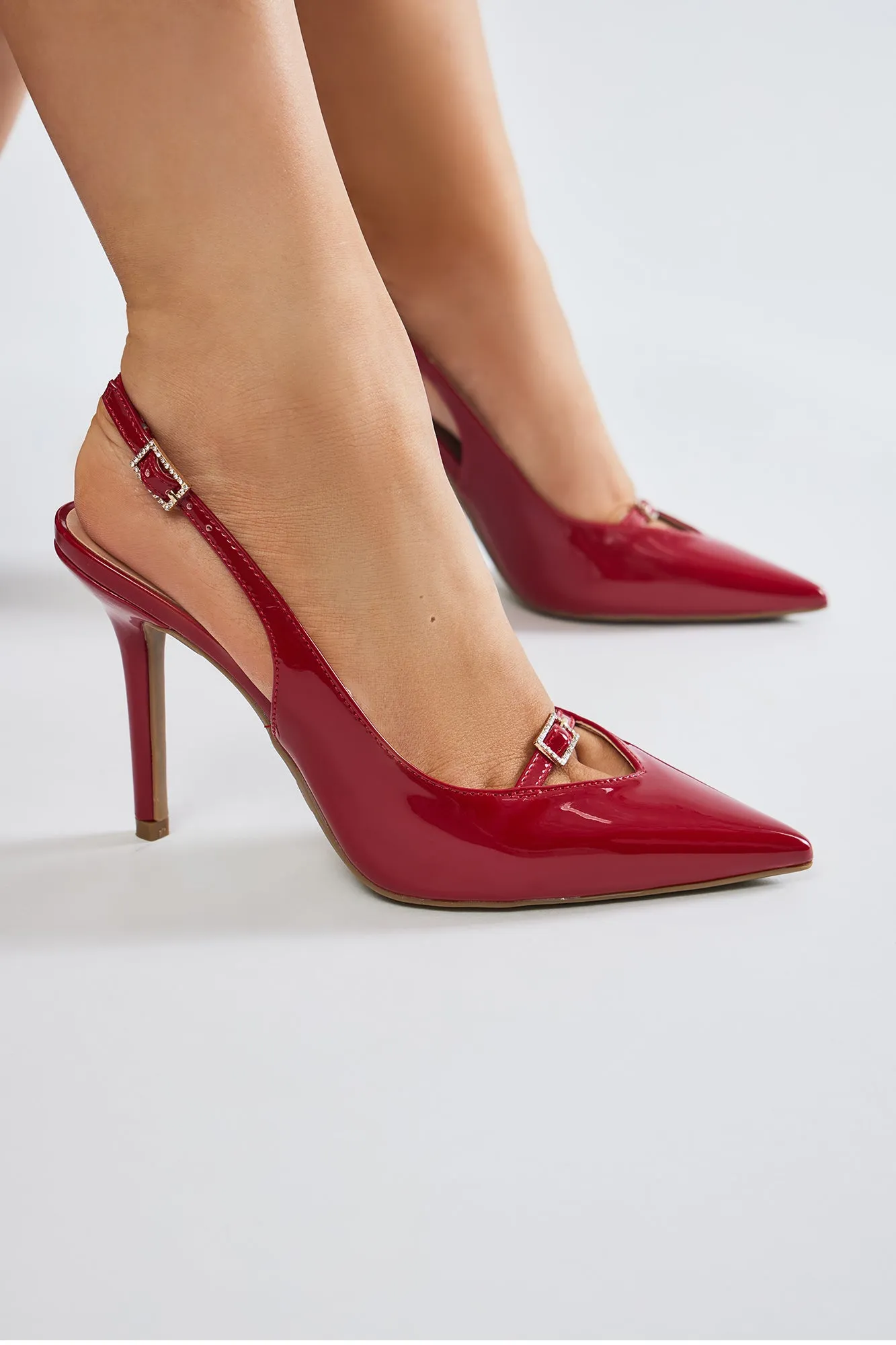 Elyna Slingback Pumps - Red sold by Fashion Nova product image thumbnail 4