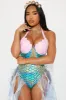 Dreamy Mermaid 3 Piece Costume Set - Pink/combo sold by Fashion Nova