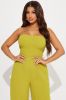 Mabel Smocked Jumpsuit - Chartreuse sold by Fashion Nova