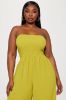 Mabel Smocked Jumpsuit - Chartreuse sold by Fashion Nova